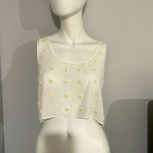 Millau Sheer Crop Top Size Small